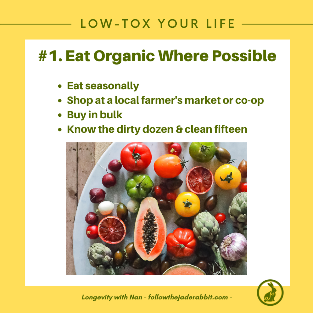 Eat Organic where possible