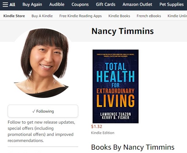 Amazon author page of Nancy Yang Timmins